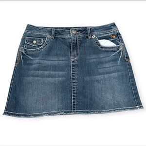Justice denim skirt kids